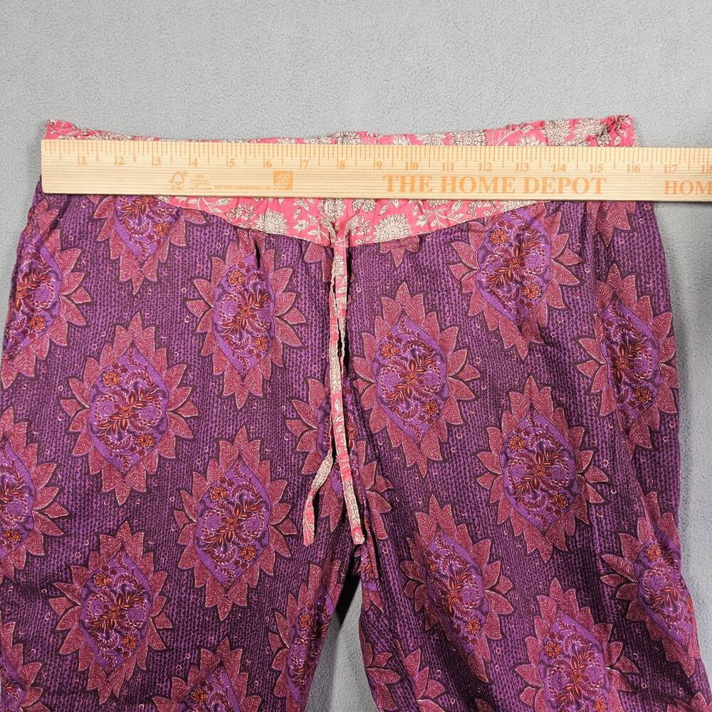 Sundance Leia Pants Womens Small Ikat Floral Drawstring Pockets Cropped Lot of 2 - Picture 13 of 15